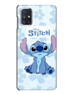 Чехол для Samsung Galaxy M51 с картинкой «Stitch среди цветов»