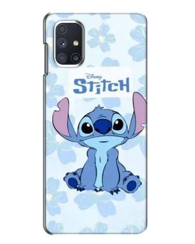 Чехол для Samsung Galaxy M51 с картинкой «Stitch среди цветов»