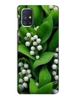 Чохол для Samsung Galaxy M51 з картинкою «Конвалії в зелені»