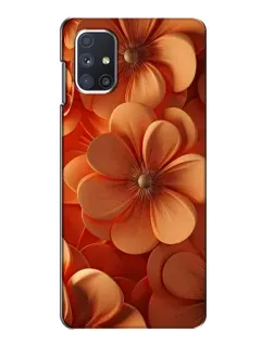 Чохол для Samsung Galaxy M51 з картинкою «Помаранчева макро квітка»