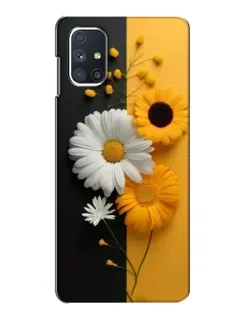Чохол для Samsung Galaxy M51 з картинкою «Соняшник та ромашка»