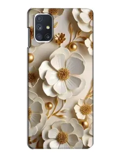 Чохол для Samsung Galaxy M51 з картинкою «Білі паперові квіти»