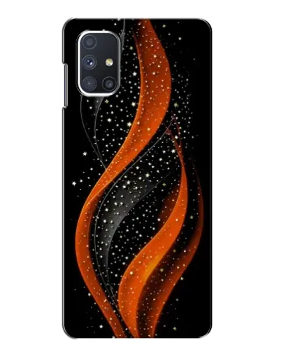 Чехол для Samsung Galaxy M51 с картинкой «Огненная звездная волна»