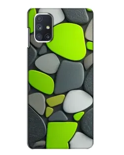 Чехол для Samsung Galaxy M51 с картинкой «Яркая неоновая галька»