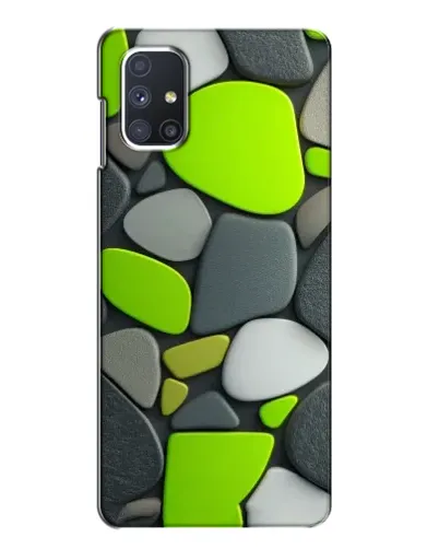 Чехол для Samsung Galaxy M51 с картинкой «Яркая неоновая галька»