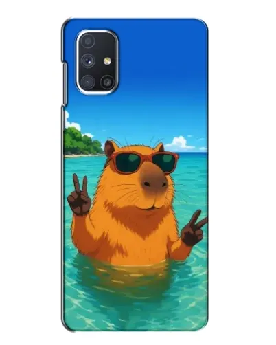 Чехол для Samsung Galaxy M51 с картинкой «Морская капибара»