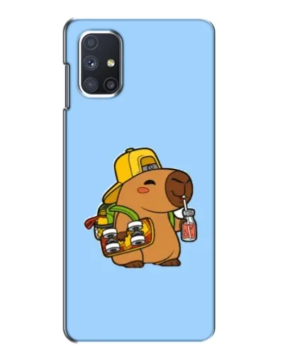 Чехол для Samsung Galaxy M51 с картинкой «Капибара на скейте»