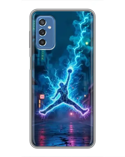 Чехол для Samsung Galaxy M52 5G (M526) с картинкой «Jordan Gold Jumpman»