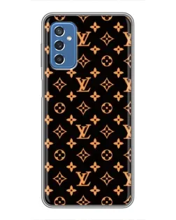 Чехол для Samsung Galaxy M52 5G (M526) с картинкой «Золотая монограмма LV»