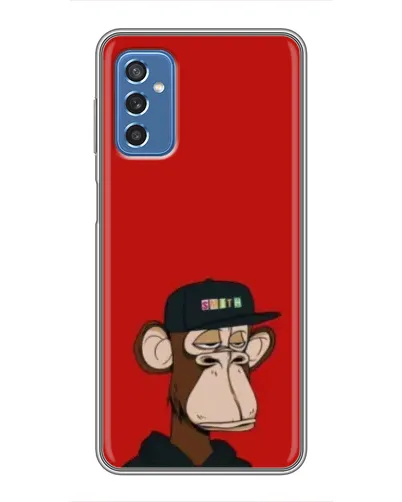 Чехол для Samsung Galaxy M52 5G (M526) с картинкой «Bored Ape — красный фон» Чехол для Samsung Galaxy M52 5G (M526) с картинкой «Bored Ape — красный фон»