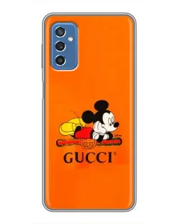 Чехол для Samsung Galaxy M52 5G (M526) с картинкой «Микки Маус Gucci — оранж»