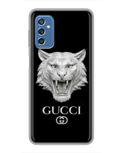 Чехол для Samsung Galaxy M52 5G (M526) с картинкой «Gucci — серебряный лев»