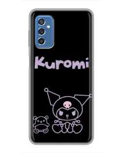 Чехол для Samsung Galaxy M52 5G (M526) с картинкой «Kuromi — черный минимализм»