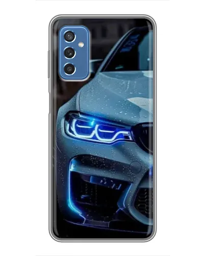 Чехол для Samsung Galaxy M52 5G (M526) с картинкой «Взгляд BMW с синими фарами» Чехол для Samsung Galaxy M52 5G (M526) с картинкой «Взгляд BMW с синими фарами»