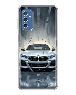 Чехол для Samsung Galaxy M52 5G (M526) с картинкой «BMW в свете фар»