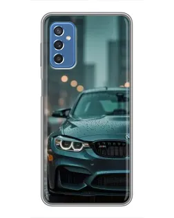 Чехол для Samsung Galaxy M52 5G (M526) с картинкой «BMW в огнях города»