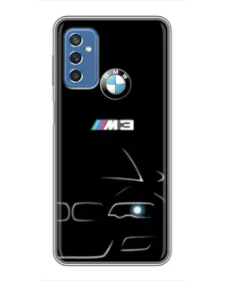Чехол для Samsung Galaxy M52 5G (M526) с картинкой «Минималистичный принт BMW M3»