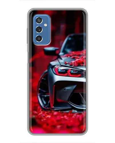 Чехол для Samsung Galaxy M52 5G (M526) с картинкой «Спортивная BMW и цветы» Чехол для Samsung Galaxy M52 5G (M526) с картинкой «Спортивная BMW и цветы»