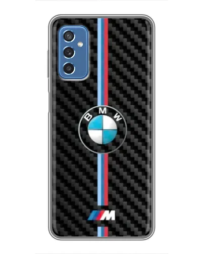Чехол для Samsung Galaxy M52 5G (M526) с картинкой «Эмблема BMW и карбон» Чехол для Samsung Galaxy M52 5G (M526) с картинкой «Эмблема BMW и карбон»