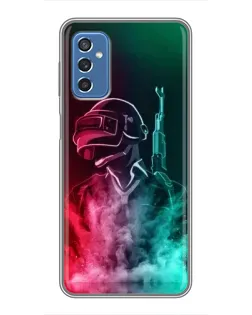 Чехол для Samsung Galaxy M52 5G (M526) с картинкой «PUBG — огненный воин»