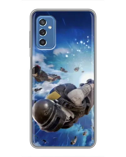 Чехол для Samsung Galaxy M52 5G (M526) с картинкой «Десант PUBG — прыжок»