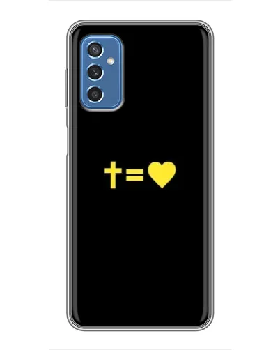 Чехол для Samsung Galaxy M52 5G (M526) с картинкой «Сердце и Крест»