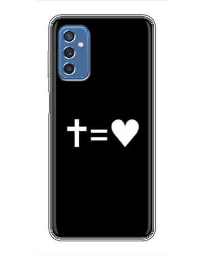 Чехол для Samsung Galaxy M52 5G (M526) с картинкой «Крест и Сердце»
