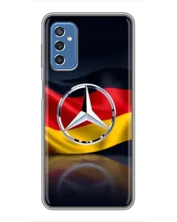 Чехол для Samsung Galaxy M52 5G (M526) с картинкой «Mercedes — флаг Германии»