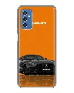 Чехол для Samsung Galaxy M52 5G (M526) с картинкой «Оранжевый Mercedes AMG»