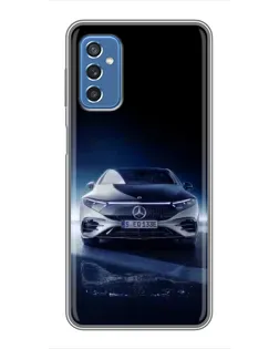 Чехол для Samsung Galaxy M52 5G (M526) с картинкой «Ночной Mercedes EQ»