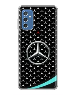 Чехол для Samsung Galaxy M52 5G (M526) с картинкой «Mercedes — бирюзовый акцент»