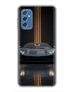 Чехол для Samsung Galaxy M52 5G (M526) с картинкой «Lamborghini золотые линии» Чехол для Samsung Galaxy M52 5G (M526) с картинкой «Lamborghini золотые линии»
