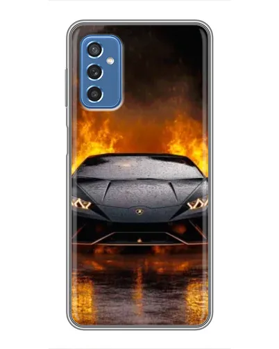 Чехол для Samsung Galaxy M52 5G (M526) с картинкой «Lamborghini в огне»
