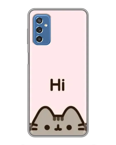 Чехол для Samsung Galaxy M52 5G (M526) с картинкой «Пушин говорит Hi» Чехол для Samsung Galaxy M52 5G (M526) с картинкой «Пушин говорит Hi»