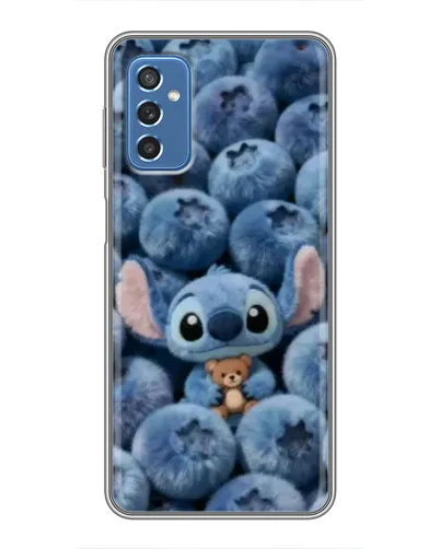 Чехол для Samsung Galaxy M52 5G (M526) с картинкой «Стич и голубика» Чехол для Samsung Galaxy M52 5G (M526) с картинкой «Стич и голубика»