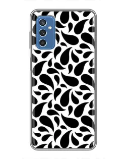 Чехол для Samsung Galaxy M52 5G (M526) с картинкой «Контрастные черные капли»