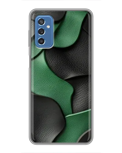 Чехол для Samsung Galaxy M52 5G (M526) с картинкой «Зеленые кожаные волны»