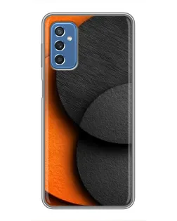 Чехол для Samsung Galaxy M52 5G (M526) с картинкой «Геометрия оранжевых кругов»
