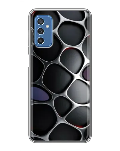 Чехол для Samsung Galaxy M52 5G (M526) с картинкой «Объемная темная решетка»