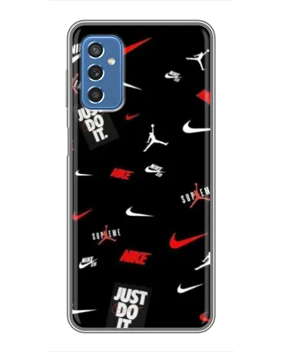 Чохол для Samsung Galaxy M52 з картинкою «Nike Mix Pattern»