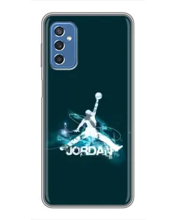 Чохол для Samsung Galaxy M52 з картинкою «Jordan Blue Fire» Чохол для Samsung Galaxy M52 з картинкою «Jordan Blue Fire»