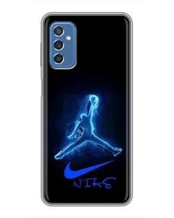 Чохол для Samsung Galaxy M52 з картинкою «Jordan Neon Blue» Чохол для Samsung Galaxy M52 з картинкою «Jordan Neon Blue»