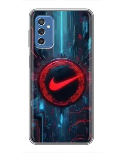 Чохол для Samsung Galaxy M52 з картинкою «Техногенний стиль Nike» Чохол для Samsung Galaxy M52 з картинкою «Техногенний стиль Nike»