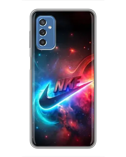 Чохол для Samsung Galaxy M52 з картинкою «Вогняний логотип Nike»