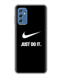 Чохол для Samsung Galaxy M52 з картинкою «Класичний принт Nike» Чохол для Samsung Galaxy M52 з картинкою «Класичний принт Nike»