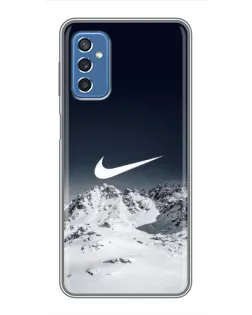 Чохол для Samsung Galaxy M52 з картинкою «Nike — зимові гори» Чохол для Samsung Galaxy M52 з картинкою «Nike — зимові гори»
