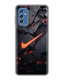 Чохол для Samsung Galaxy M52 з картинкою «Nike — ефект розломів» Чохол для Samsung Galaxy M52 з картинкою «Nike — ефект розломів»