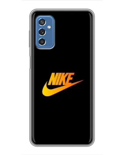 Чохол для Samsung Galaxy M52 з картинкою «Золотий логотип Nike»