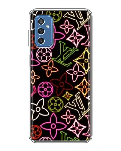 Чехол для Samsung Galaxy M52 с картинкой «Неоновый микс Nike»