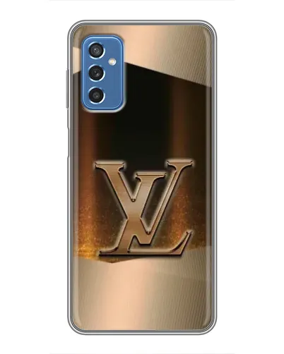 Чехол для Samsung Galaxy M52 с картинкой «LV — золотое сияние»